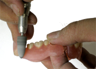 シリコンポイントで研磨